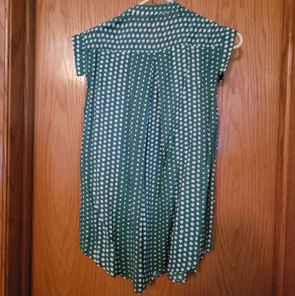 NWOT 11.1 Tylho Polka Dot Top - Picture 3 of 8